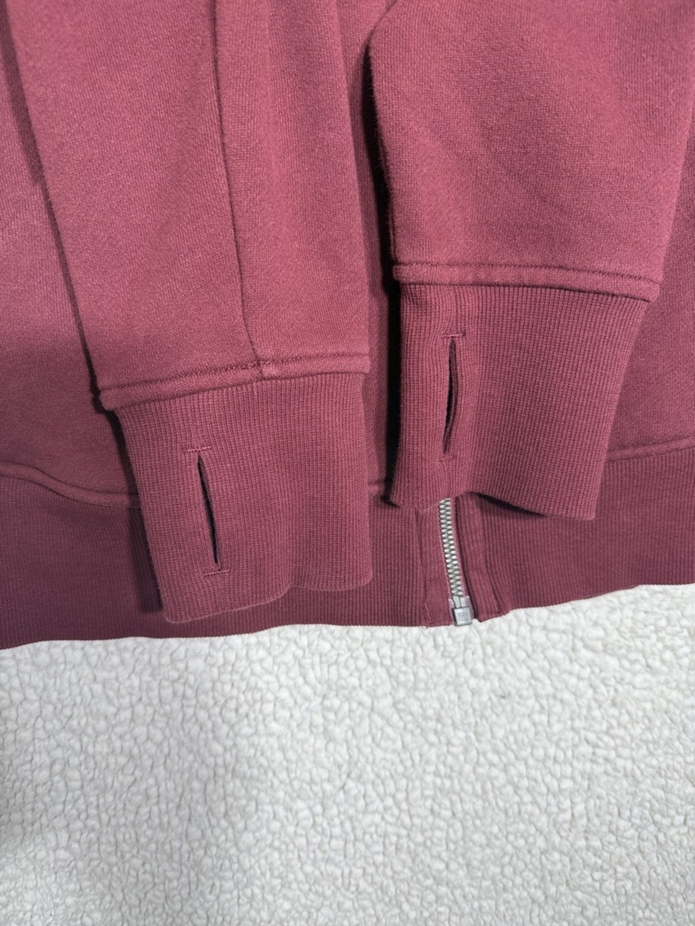 Lululemon Scuba Hoodie Red Merlot Size 10 – Cozy Classic - Picture 7 of 11